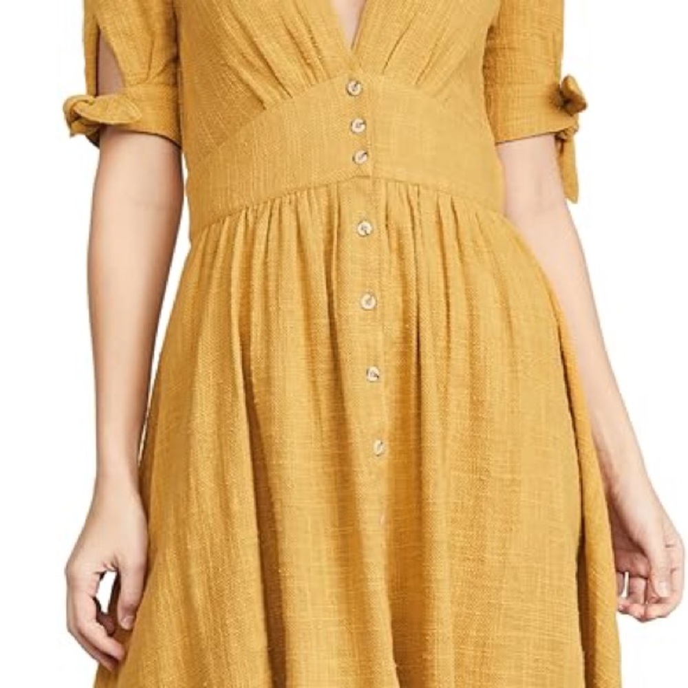 Free People Yellow Love of My Life Dress